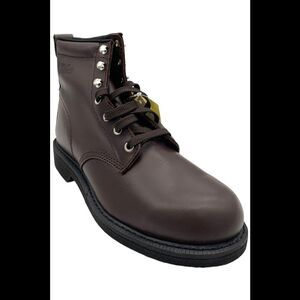 Work America Men's Steel Toe 6" Ankle Boots Farm Brown - Wide